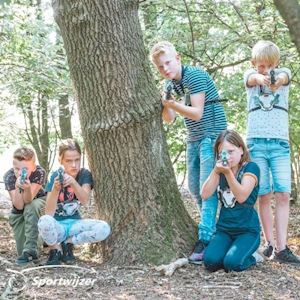 Lasergamen voor kids op eigen locatie 