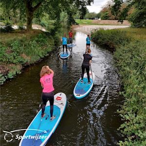 Suppen in Eibergen met een 1-persoons sup board