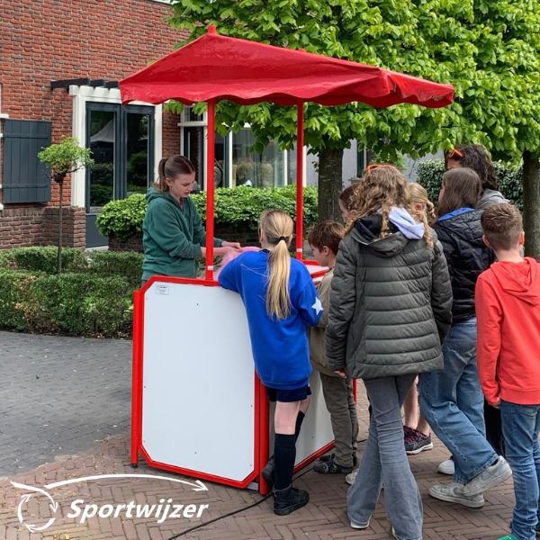 Stand voor de suikerspinmachine